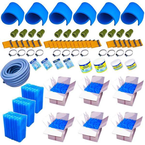 Komplettset mit Teichfiltermaterial für IBC Filteranlagen bis 300000l