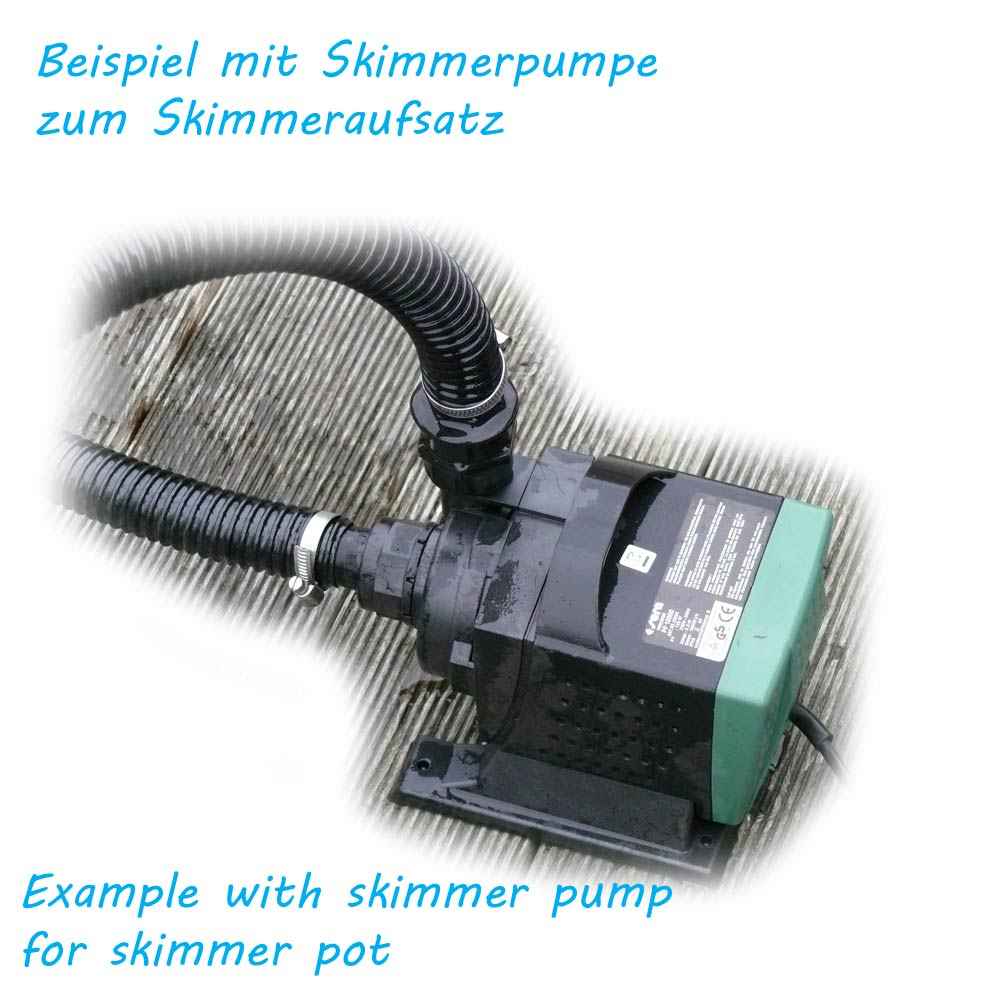 Schwimmskimmer Korb für Teich zum selber bauen Teichpflege