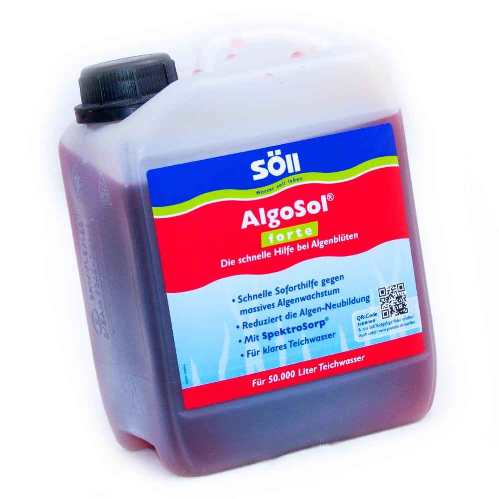 2,5l Söll AlgoSol forte für Teiche gegen Schleimalgen bis 50000l Wasser