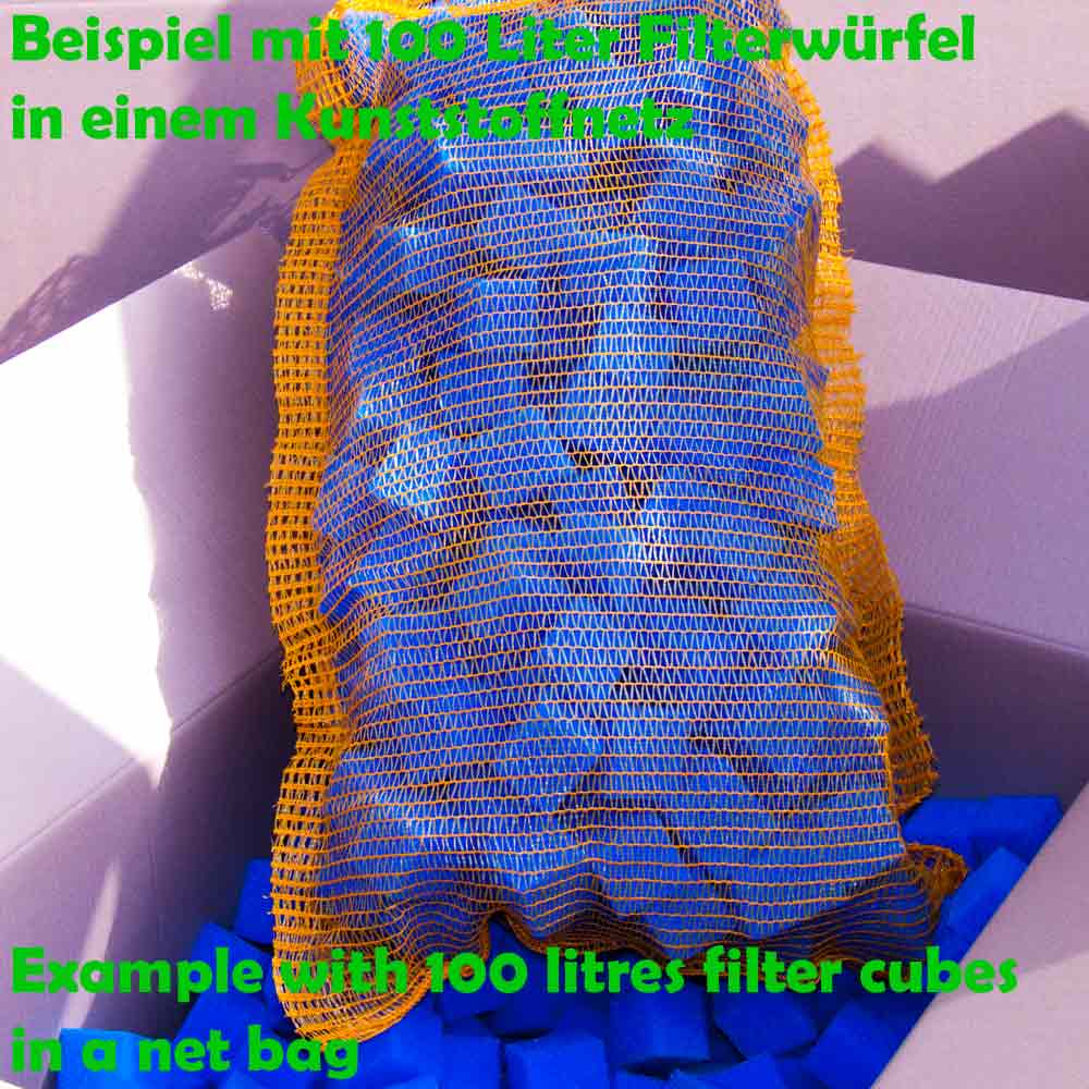 Filterwürfel mittelgrob 10 Liter - Filterschaum Würfel