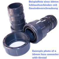 Vorschau: Beispielbild eines Verbinders für Spiralschlauch aus PVC-U mit 50 mm Vorschau: Beispielbild eines Verbinders für Spiralschlauch aus PVC-U mit 50 mm