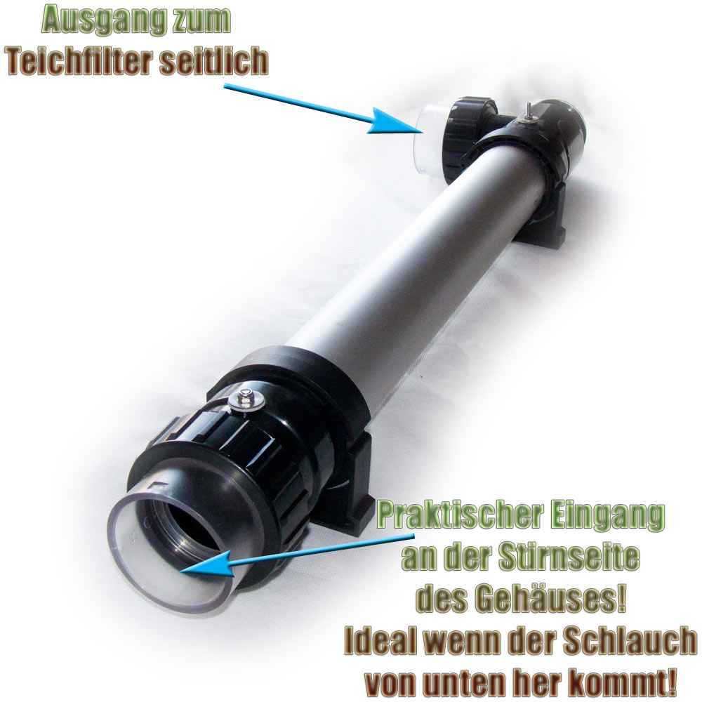 UV Klärer Van Gerven 75 Watt Aluminium für gegen Algen für Teich