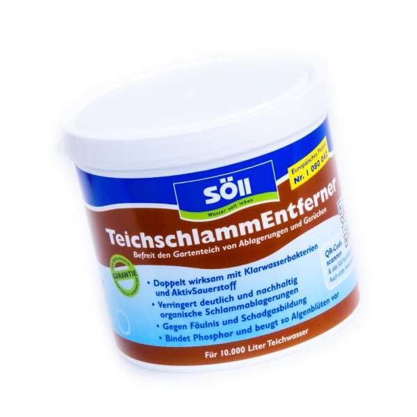 Teichschlamm ohne Schlammsauger entfernen Söll 500g