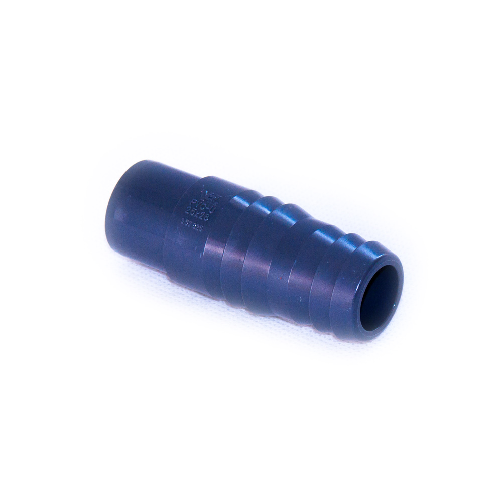 25 mm Winkelverbinder aus PVC-U für Schlauch