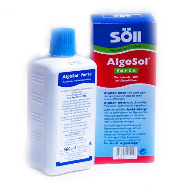 Söll AlgoSol 250ml - Algenmittel Für Aquarium Gegen Grünalgen & Blaualgen