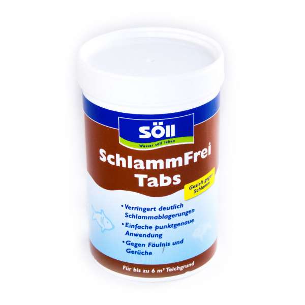 600g Söll Schlammfrei Tabs gegen Teichschlamm für bis zu 6qm Teichgrund