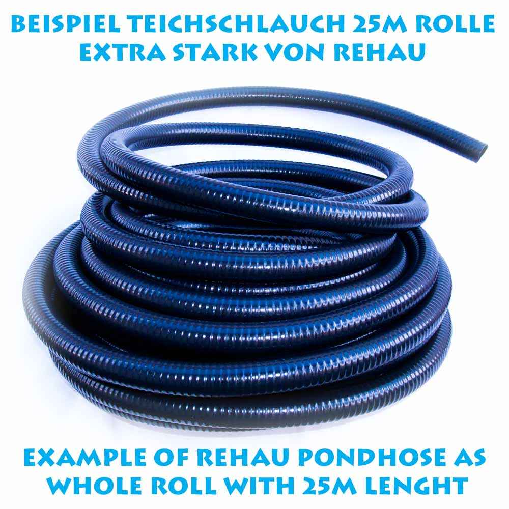 Pondtec Spiralschlauch 40mm von Rehau 25m Rolle für Teiche Teichpflege