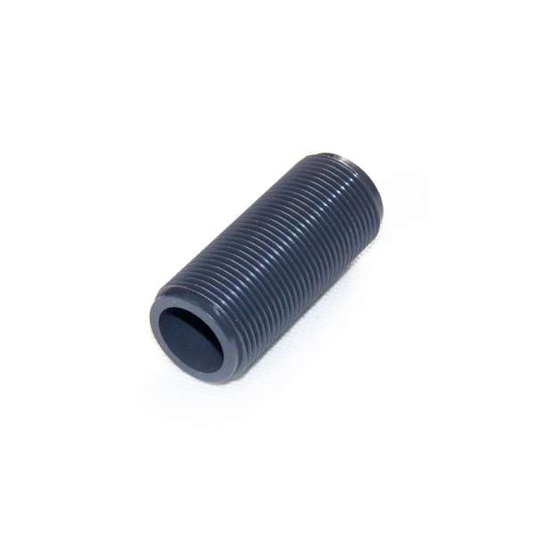 Gewinderohr G 3/4 Zoll x 60mm Länge aus PVC Kunststoff Plastik als Regentonnenanschluss