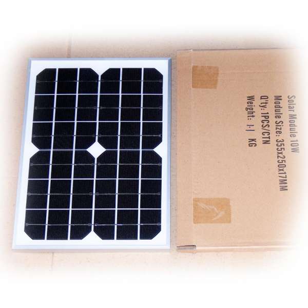 Solarmodul 12V 10W monokristallin