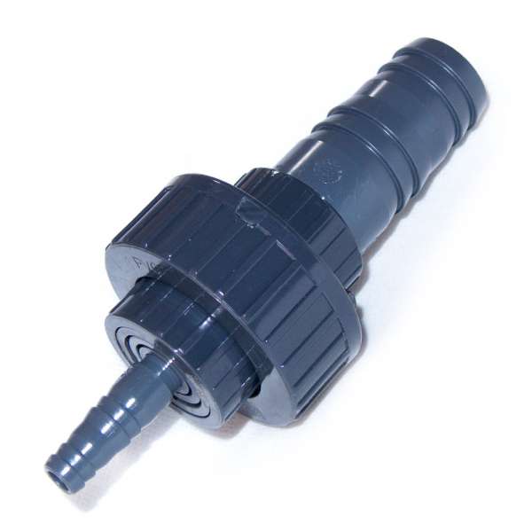 Schlauchadapter mit Verschraubung 12,5 und 32 mm PVC-U