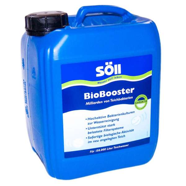5 l Söll Biobooster Bakterien für bis zu 150000 l Teichwasser