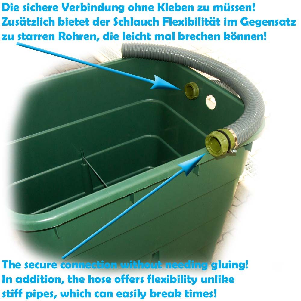 Schwerkraft Filter 30000l für Schwimmteich mit Oase 12 V Pumpe eBay